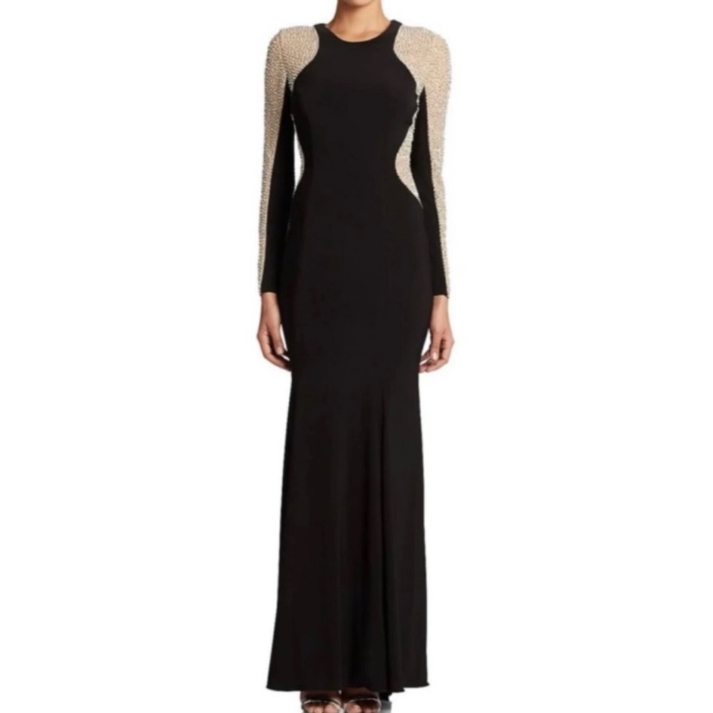 Xscape Dress with Caviar Bead Sides